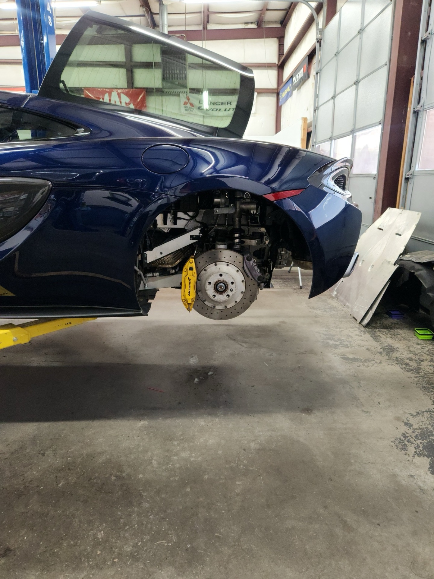 McLaren rear brake service at Pinnacle Motorsports